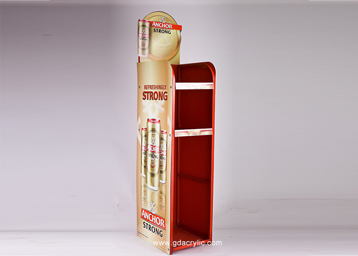 Cheap Large Advertising Storage Metal Beer Display Promotion Showcase Stand for sale
