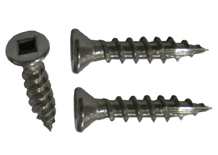 Cheap Flat Head Thread Cutting Batten Screws Stainless Steel Square Socket Type 17 for sale