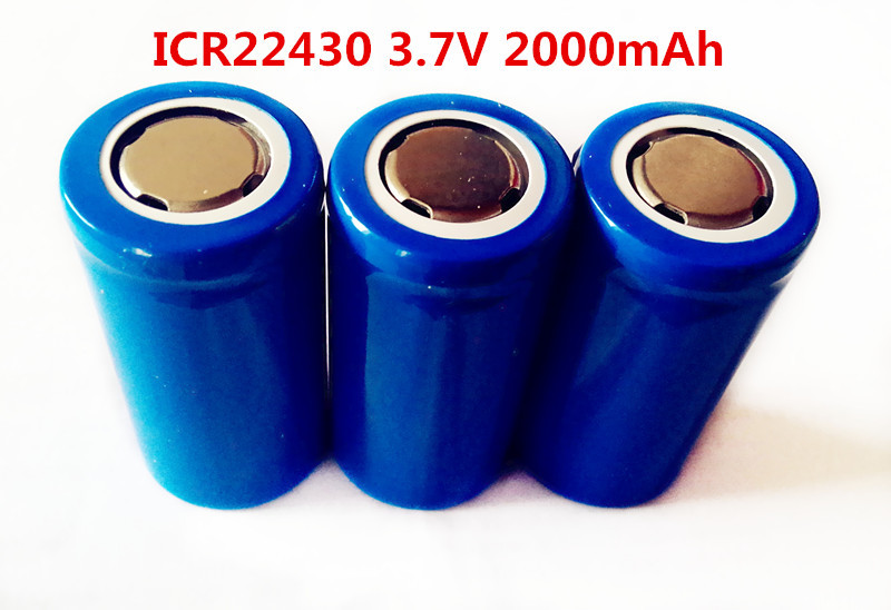 Cheap li-ion LIR22430 2000mAh 3.7V  rechargeable battery for sale