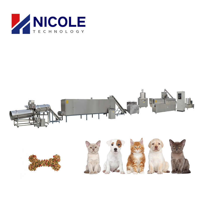 Cheap Large Capacity Diesel Energy Dog Food Production Line Automatic Dry 380v 50hz for sale
