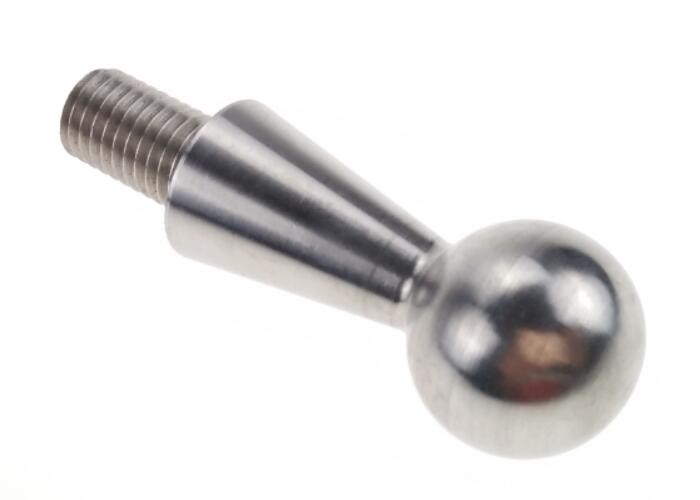 Cheap M12 Stainless Steel Machining Parts Simple Ball Head Bolt For Conversion Valve for sale