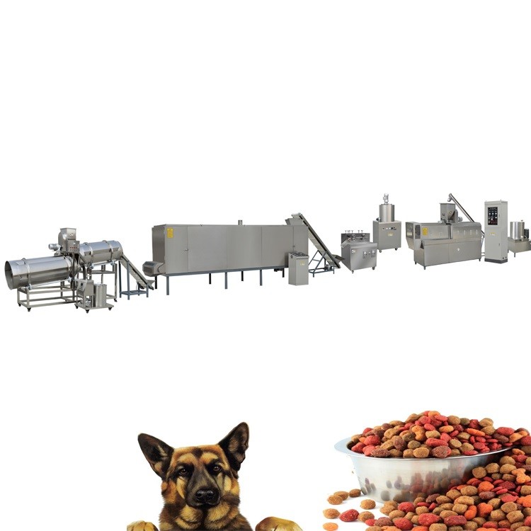 Cheap Small Scale Pet Food Production Line Fully Automatic Twin Screw Extruder Machine for sale