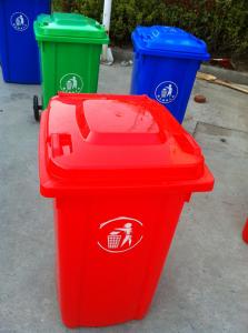 Cheap plastic garbage bin with two wheel for sale