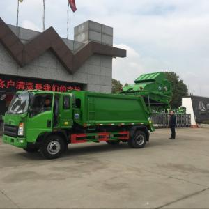 Cheap SINOTRUK HOWO 4X2 Compressed Garbage Truck, Light Duty Commercial Vehicle, 8CBM for sale
