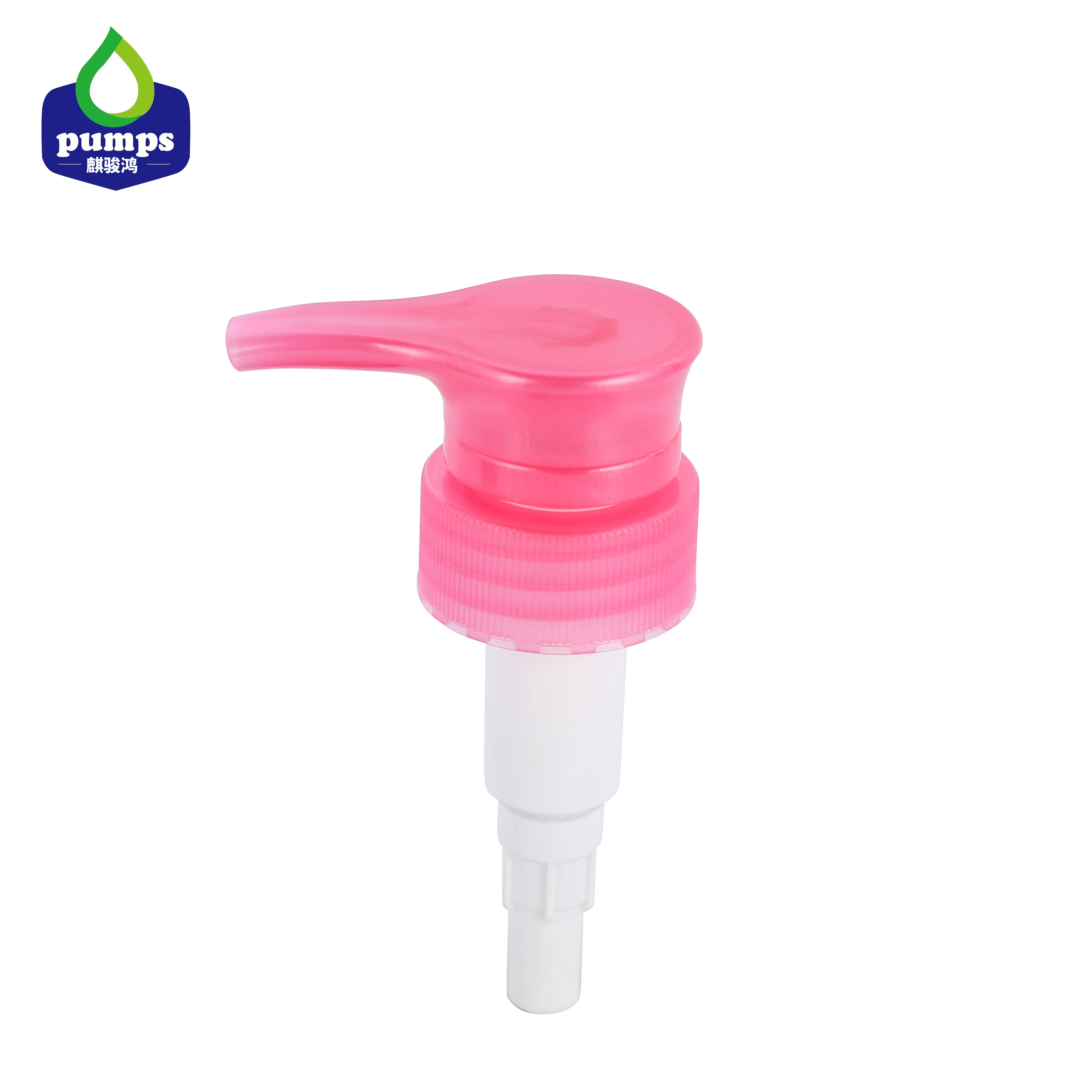 Cheap Plastic Cosmetic Lotion Pump in Clean Washing Liquid Ribbed Closure for sale