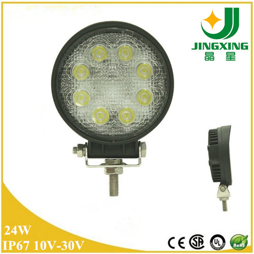 Cheap Brightness IP67 Epistar 12v 24v led auto light 24W 1350LM spot/flood beam led work light for sale