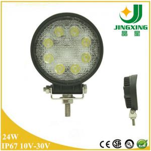 Cheap Yuvarlak Döküm Alüminyum Konut 24W Kamyonlar için LED Çalışma Lambaları JX6602-24W for sale