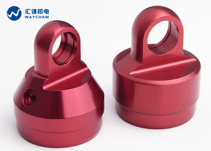 Cheap 10~16HW Red Anodized Die Casting Parts CNC Precision Machining Tube With Threads for sale