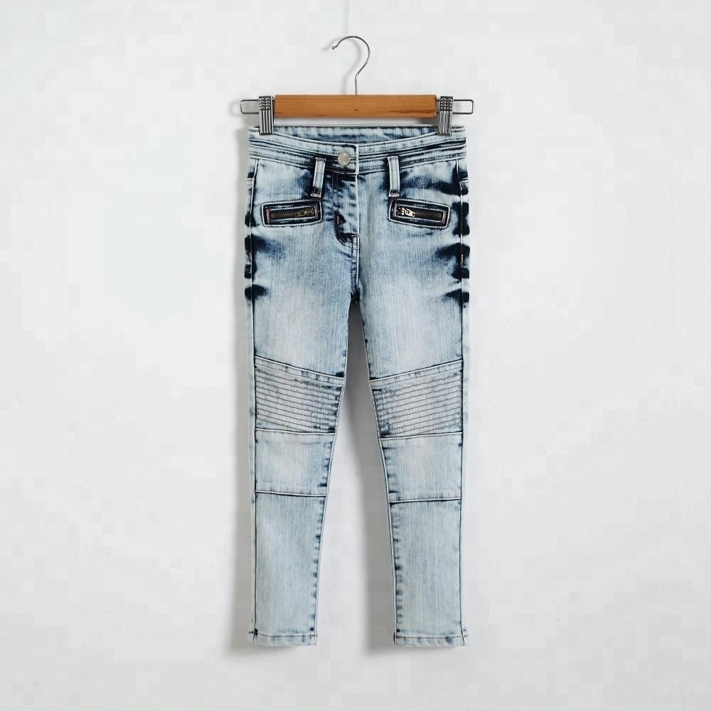 Cheap Slim Fit Long Section Kids Denim Clothes , 2 - 8 Years Children Denim Jeans for sale