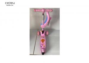 Cheap 5 Year Olds Pink 2 In 1 Kick Scooter  67*55*48CM With Adjustable Seat for sale