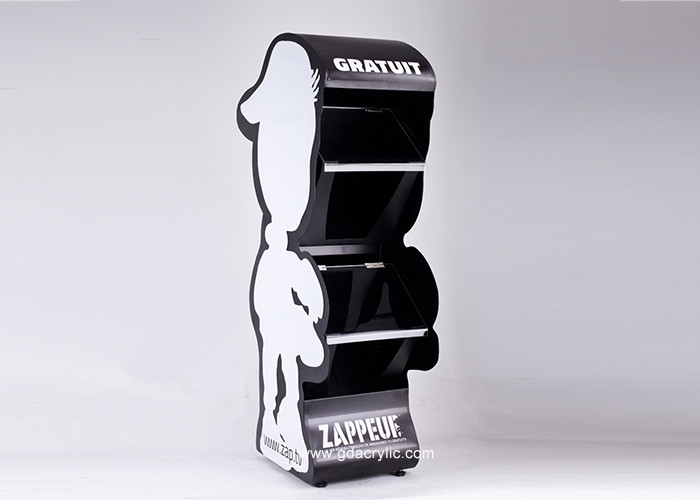 Cheap Metal Display Shelf Stand for Newspaper Magazine Book Poster for sale