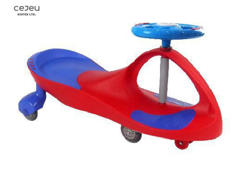 Cheap Multicolor Splicing Kids Swing Cars 40 Month Twister Swing Car With PVC Silent Wheels for sale
