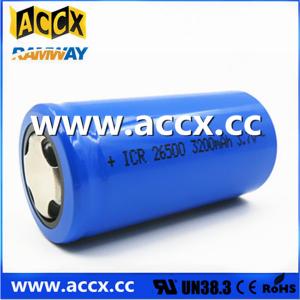 Cheap rechargeable battery ICR26500 3.7V 3200mAh for sale
