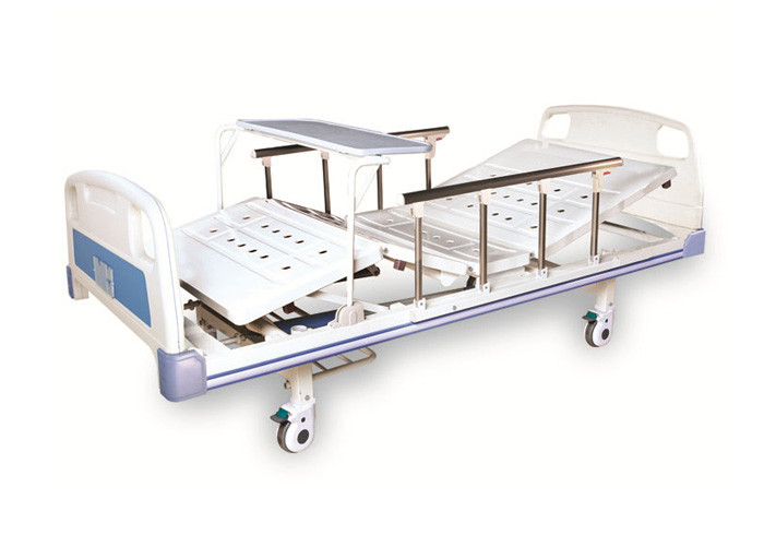 Cheap RHC Medical Double Shaker Manual Nursing Bed Hospital ICU Bed 2150x950x500mm for sale