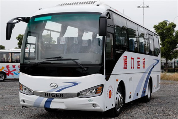 Cheap Higer 35 Seat Used Mini Bus , Used Diesel Coaches 100 Km/H Speed Wheelbase 4250mm for sale
