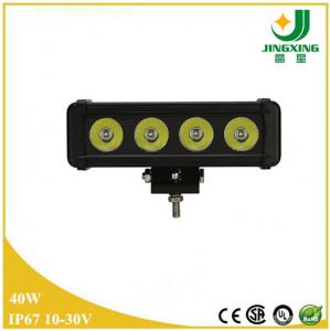 Cheap 10-30v 3400lm 9 inch 40w single row led light bar made in China for sale