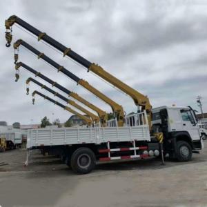 Cheap SINOTRUK HOWO Cargo Crane Truck 6x4 Truck Crane Price For Sale 14ton for sale