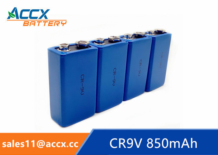 Cheap CR9V 850mAh LiMnO2 battery for fire detector, nonrechargeable battery 9V battery for sale
