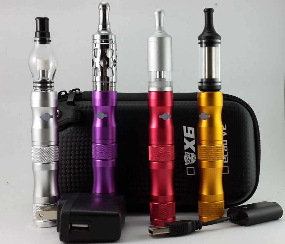 Cheap Free shipping X6 e cigarette zipper kit with mixed colors for sale