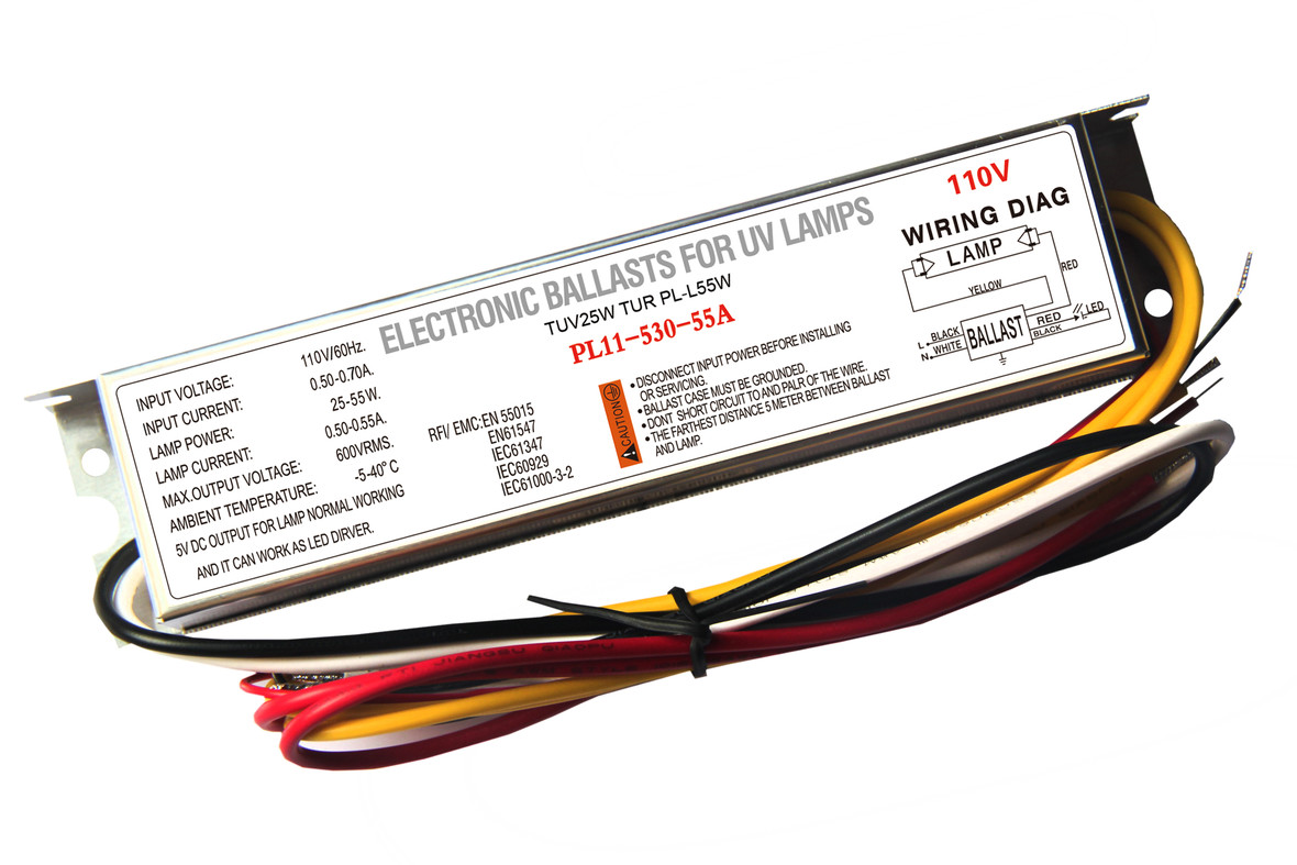 Cheap IP64 UL Ballast For 21-41W UVC Light PL11-425-40 PL11-530-55 for sale