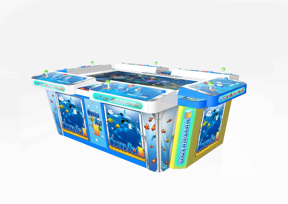 Cheap 2014 Video ocean star video fishing game machine with fingers touch screen and bill acceptor & tacket printer for sale