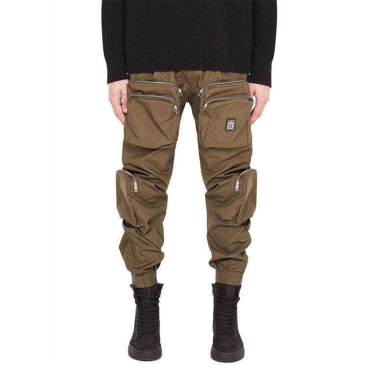 Cheap OEM Custom Mens Leisure Pants Casual Cargo Trousers With Multi Pocket for sale