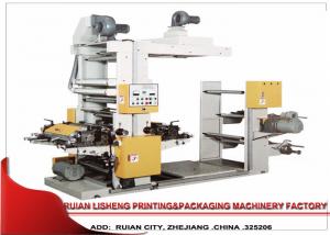 Cheap Doctor Blade Paper Flexo Printing Machine With Two Colors , Rewinder / Unwinder DIA for sale