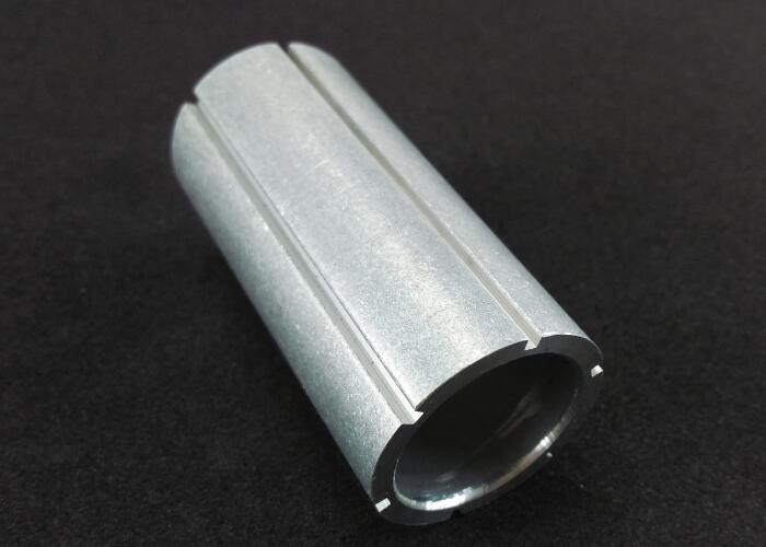 Cheap Customized Aluminum Grooved Bushing Silver Oxidation 30 X 60 X 20 mm for sale