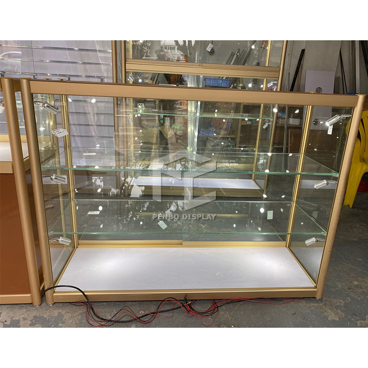 Cheap Aluminium Frame Glass Display Showcase Cabinet for sale