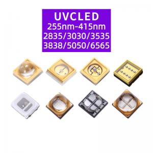 Cheap Sterilization UVC LED Chip 265nm 280nm 310nm 275nm Deep High Flux for sale