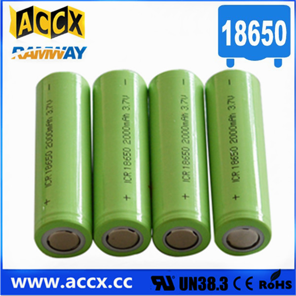 Cheap lithium battery 18650 2000mAh for sale