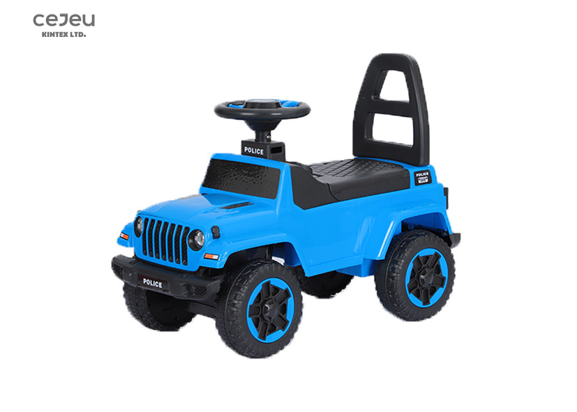 Cheap Blue Jeep Head Foot To Floor Ride On Car 6V4AH Plastic 5.2kg for sale