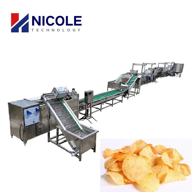 Cheap SS Fresh Potato Chips Production Line Making Equipment Industrial Fully Auto for sale
