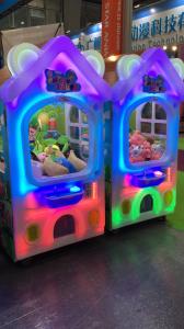 Cheap Cartoon House Arcade Crane Machine For Kids / Toy Grabber Claw Machine for sale
