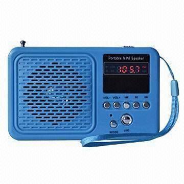 Cheap Multimedia Radio with USB TF SD/MMC Reader, LED Light Li-battery and 3W Output Power for sale