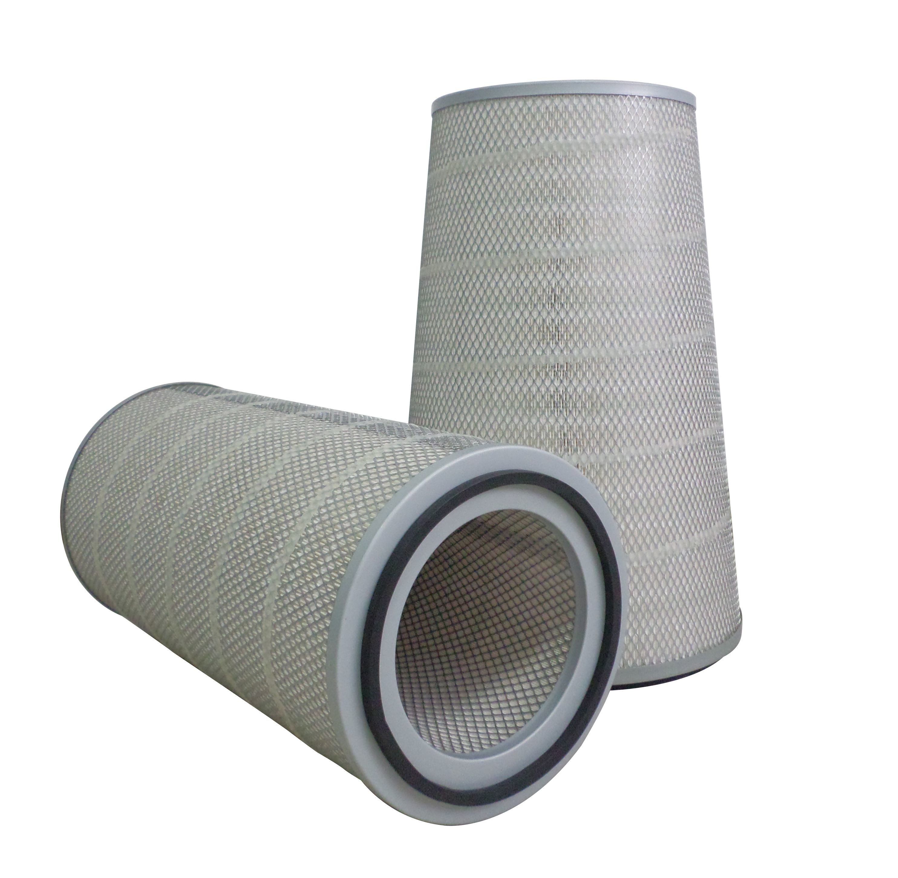 Cheap Conical Gas Turbine Air Inlet Filters , Galvanized End Cap Composite Air Filter  for sale