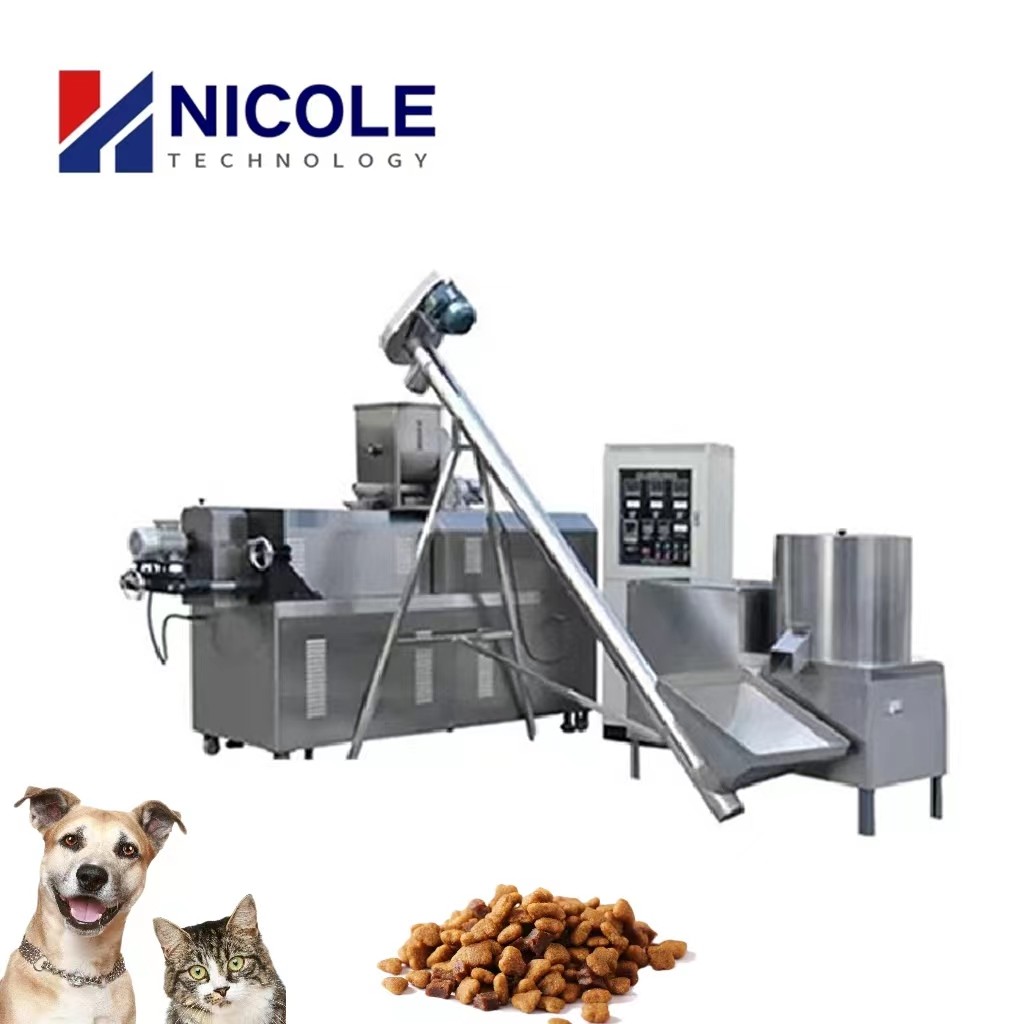 Cheap Dry Siemens Motor Pet Food Making Machine Twin Screw Extruder for sale