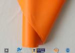 0.5mm Orange Silicone Coated Fiberglass Fabric For Thermal Insulation Fire