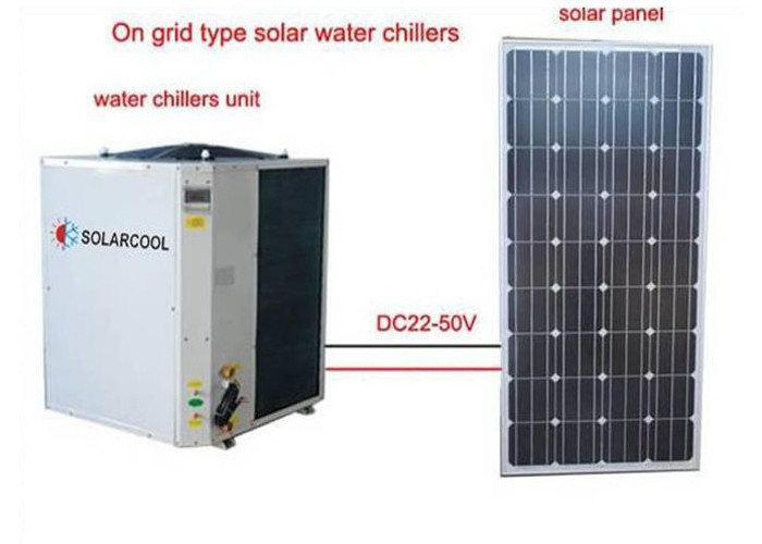 Cheap On Grid Solar Air Conditioner PV Water Chillers Series Eco Friendly for sale