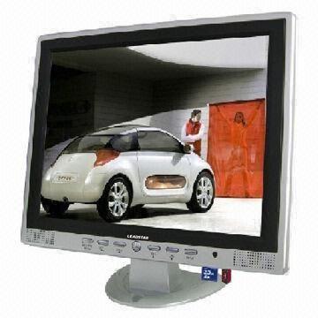 Cheap 15-inch Multimedia TV and Monitor (4:3 Panel), Picture is Much Clearer, No Flicker for sale