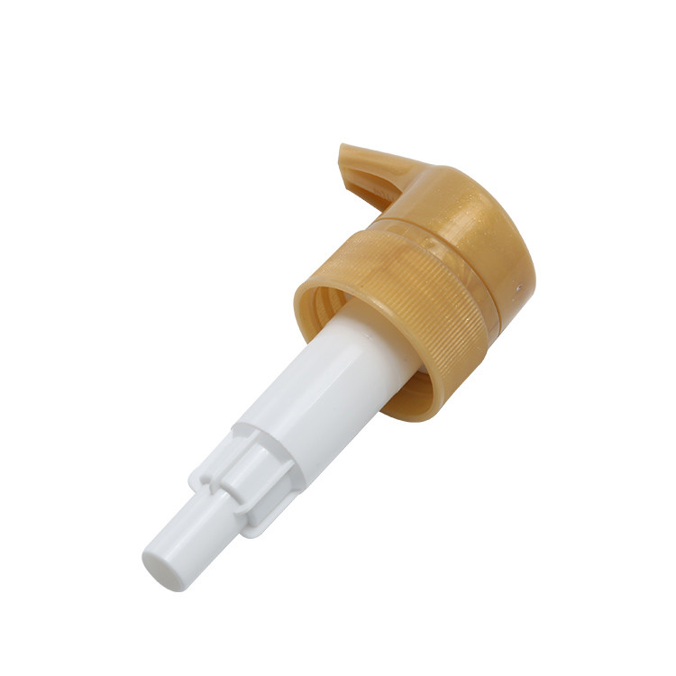 Cheap White Smooth Plastic Pump Head 0.5cc Cosmetic Spray Nozzle With Full Cap for sale