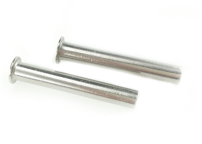 Cheap Carbon Steel Hardware Rivets Flat Head Semi Tubular Rivet Din 7340 Nickel Plated for sale