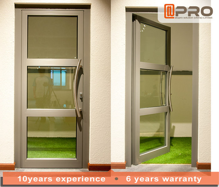 Cheap Single Pane Internal Aluminium Glass Doors For Residential House Color Optional for sale