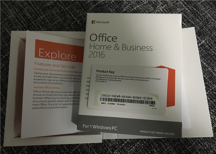 Cheap Computer Microsoft Office Home And Business 2016 Product Key Card Without Media for sale