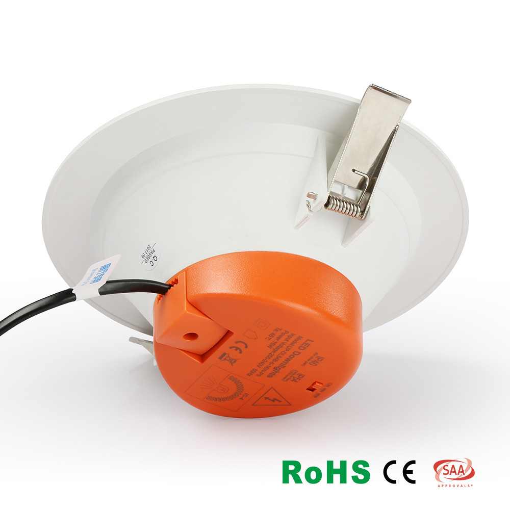 Cheap IP67 Grade Dimmable Indoor LED Downlights 6W 90-100 Lm/W for sale