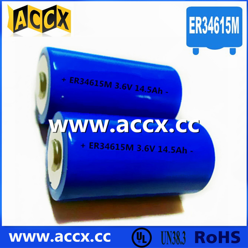 Cheap Primary Lithium/ER Battery with 3.6V Voltage and 19Ah Capacity er34615 for sale