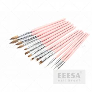 Cheap Professional Nail Brush Set Wooden Handle Durable Long Working Life for sale