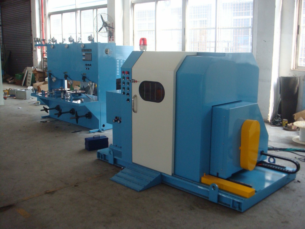 Cheap Blue Color Single Twist Buncher Machine , High Speed Wire And Cable Machinery for sale
