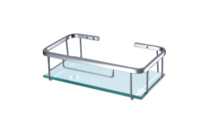 Cheap High Quality bathroom storage rack with glass from China bathroom accessory manufacturer for sale