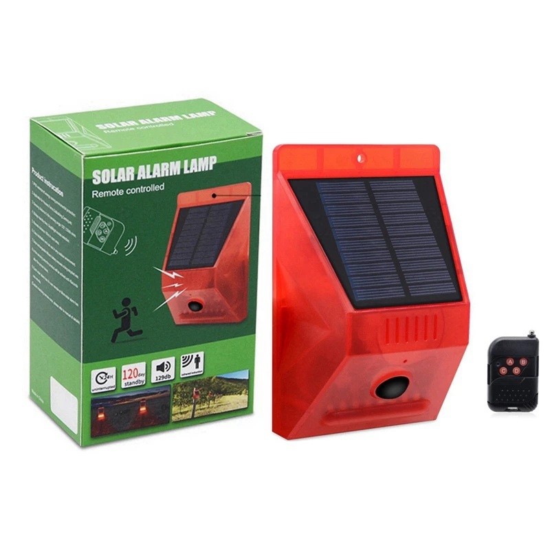 Buy cheap Solar Alarm Lamp Remote Control Security Alarm Motion Sensor Alarm Siren PIR from wholesalers